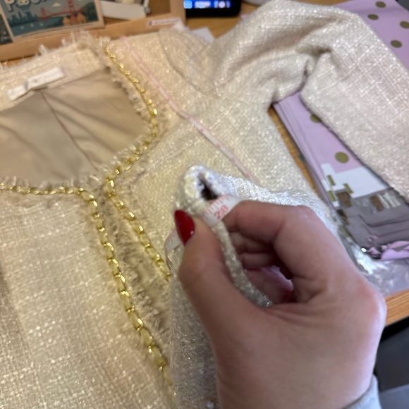 Boston Proper The Gabrielle Jacket in Snow Cream - Picture 10 of 10